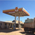 Estación de peaje personalizada Techo de acero Techo de gasolina Estructura de la estación de servicio